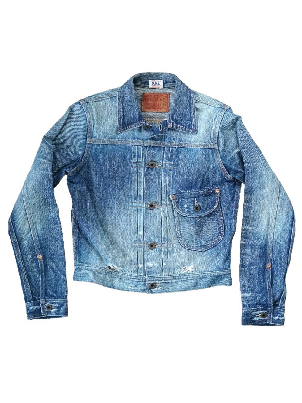 Ralph Lauren Double RL RRL Cowboy Jacket Denim Type 1 Style Size 2